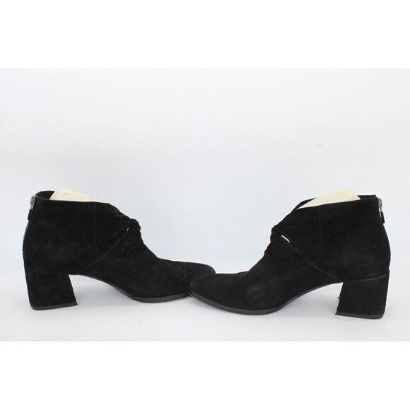 Eileen Fisher Lux Black Suede Bootie Size 8 - Picture 7 of 10